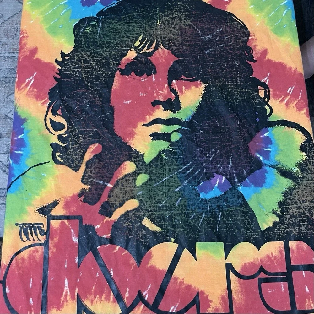 Jim Morrison The Doors Tie Dye‎ Cloth Fabric Square Banner 36
